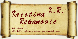 Kristina Repanović vizit kartica